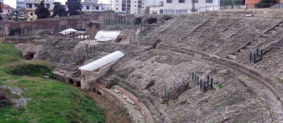 Historic ruins of Durrës Amphitheater, one of Albania’s top attractions